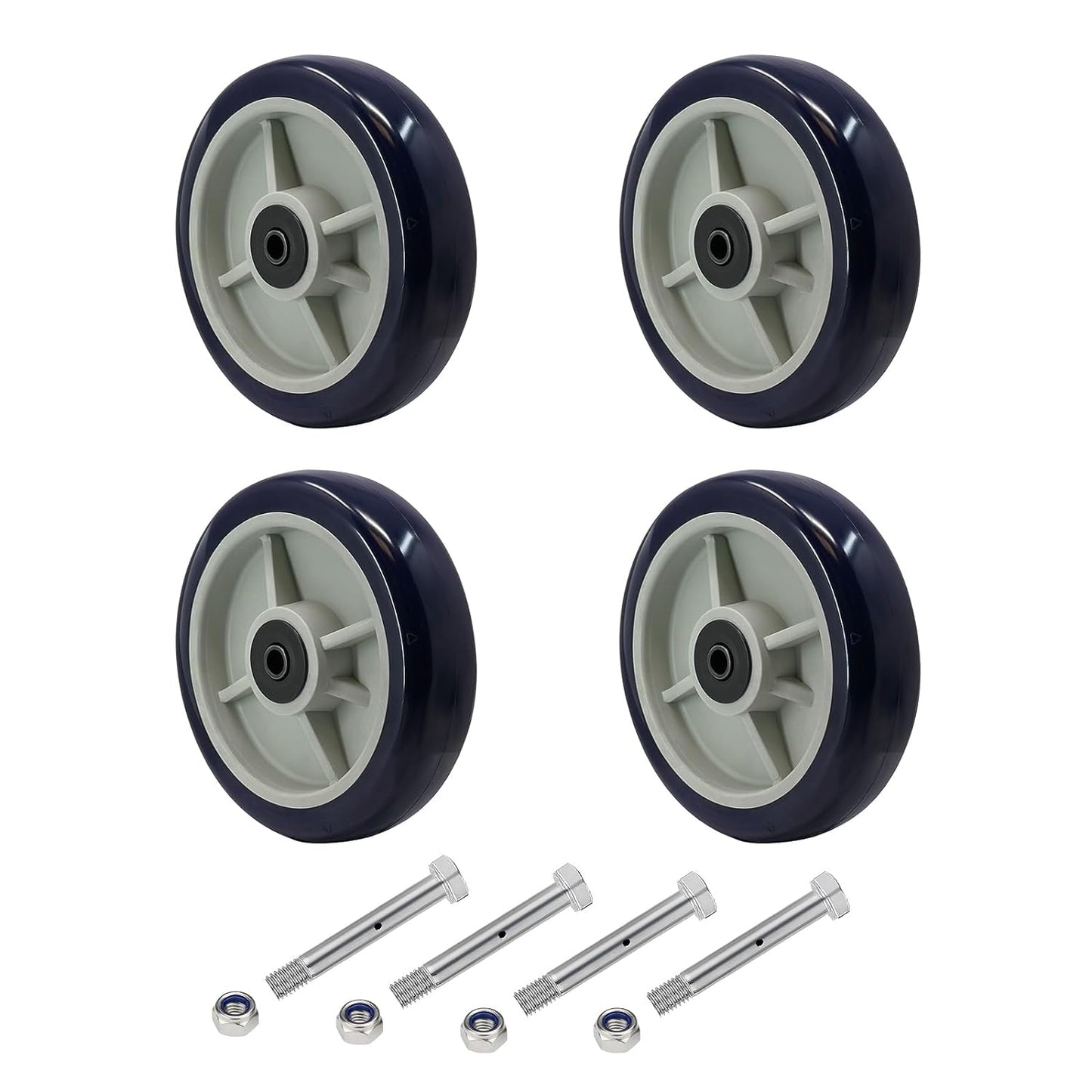 Polyurethane on Polypropylene Wheel Blue 2 inch Width