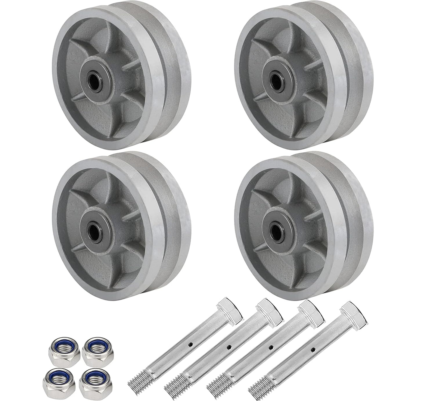 Cast Iron V-Groove Wheel 4x2, 6x2 W/O Metal Box