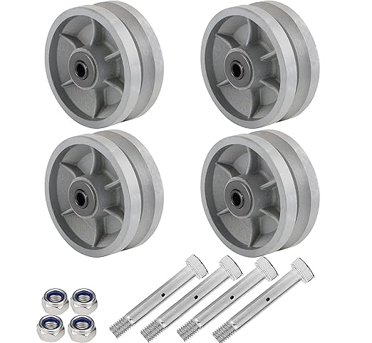 Cast Iron V-Groove Wheel 4x2, 6x2 W/O Metal Box