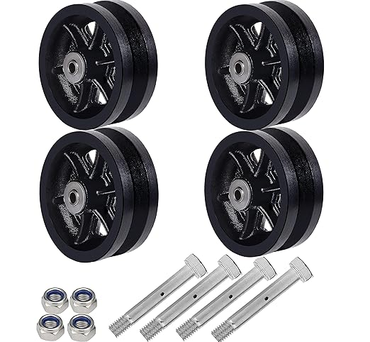 Cast Iron V-Groove Wheel 4x2, 6x2 W/O Metal Box