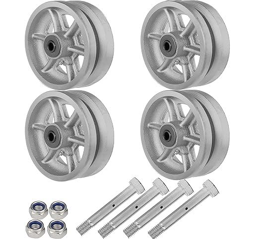 Cast Iron V-Groove Wheel 4x2, 6x2 W/O Metal Box