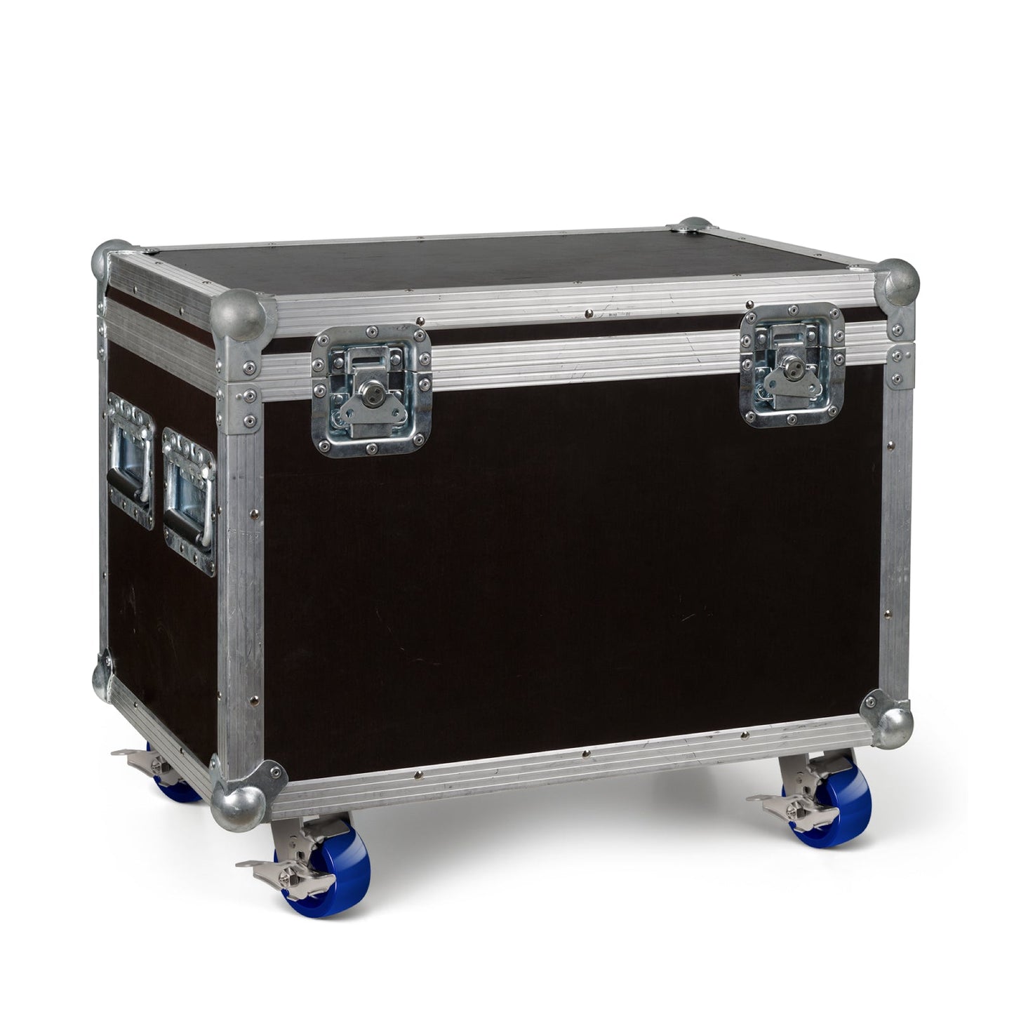 Solid Polyurethane Rust Resistant Wheel Red/Blue 1.5" Width