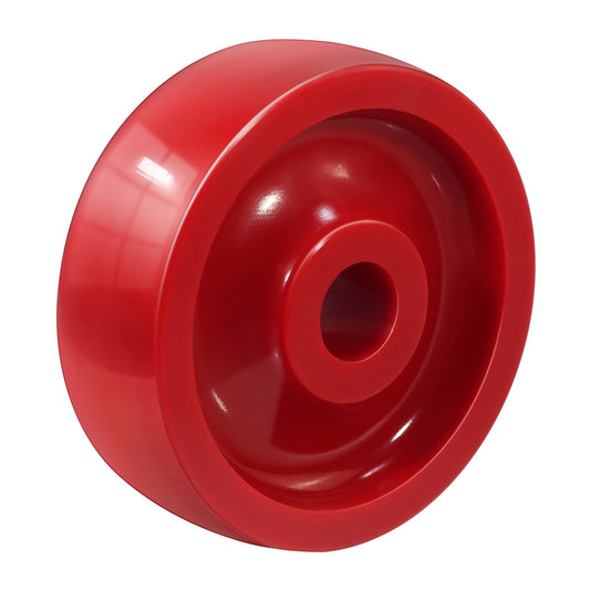 Solid Polyurethane Rust Resistant Wheel Red/Blue 1.5" Width