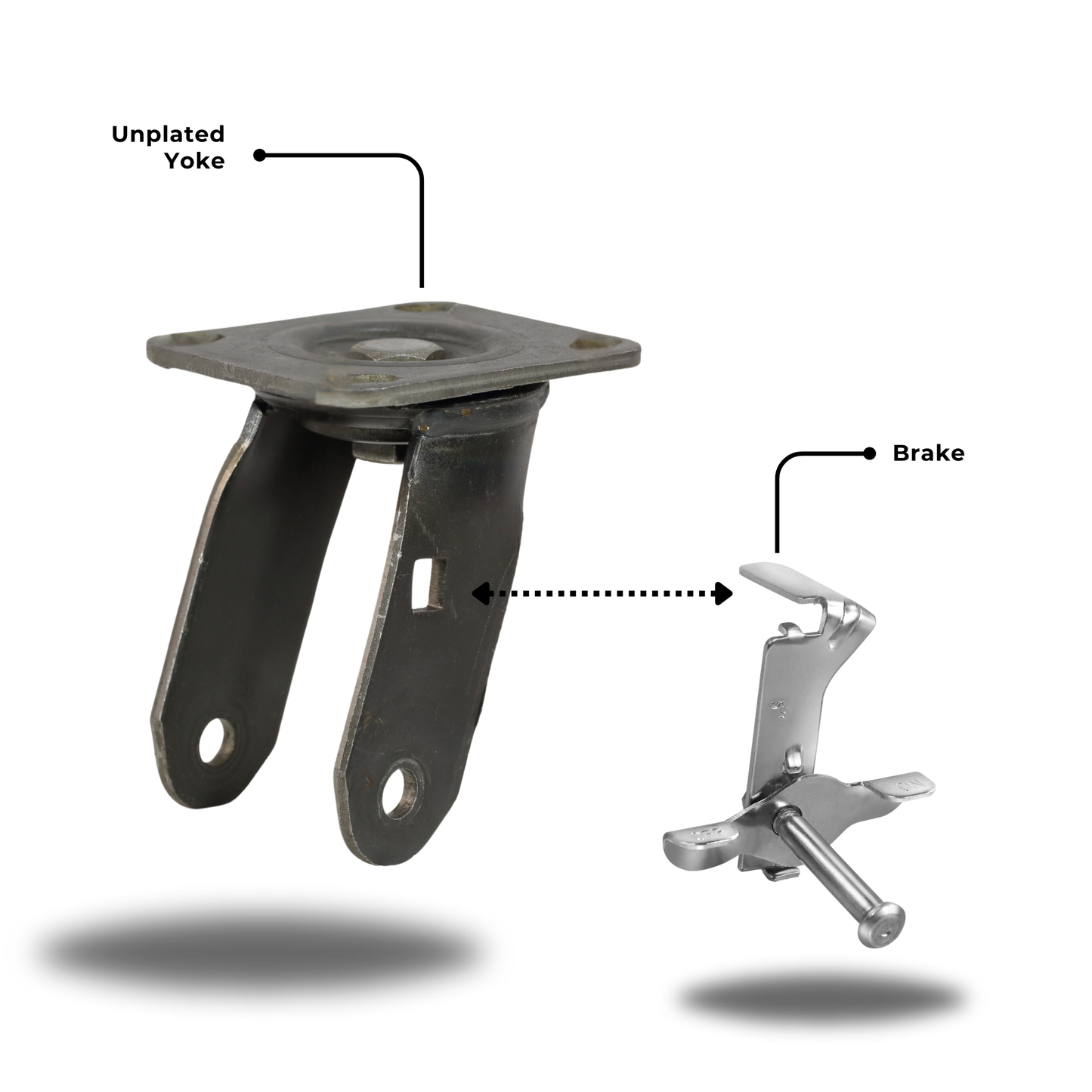 Heavy Duty Plastic Wheel 6"x2"